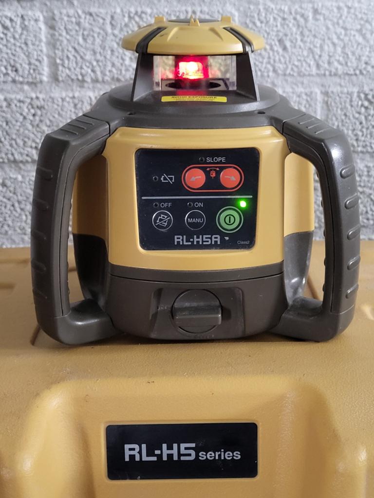Topcon RL-H5A roterende bouwlaser met LS-80L ontvanger, Ophalen of Verzenden