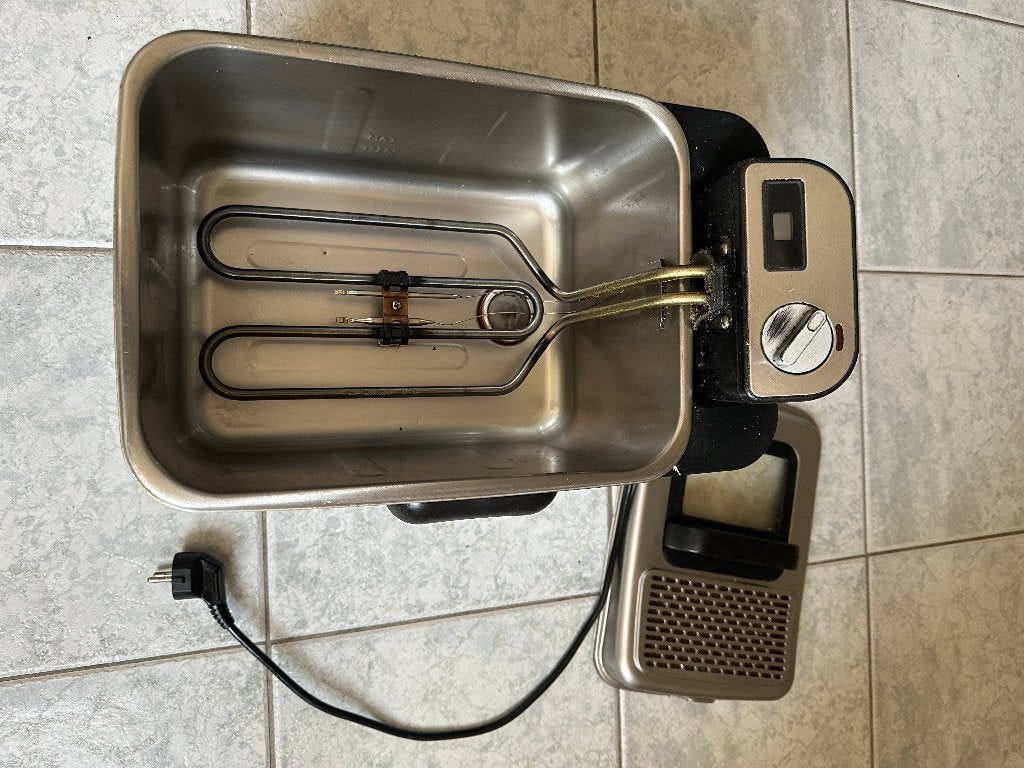 Tefal oleo clean frituurpan, 3 tot 4 liter, Ophalen of Verzenden, Zo goed als nieuw, Uitneembare binnenpan