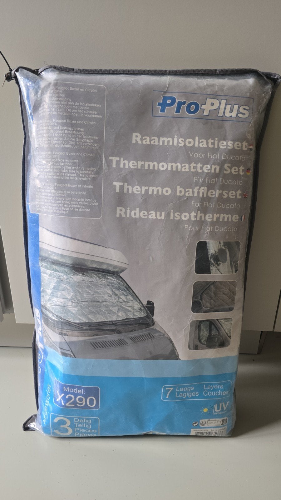 Pro-Plus Raamisolatieset Thermomatten Fiat Ducato X290, Ophalen of Verzenden, Nieuw
