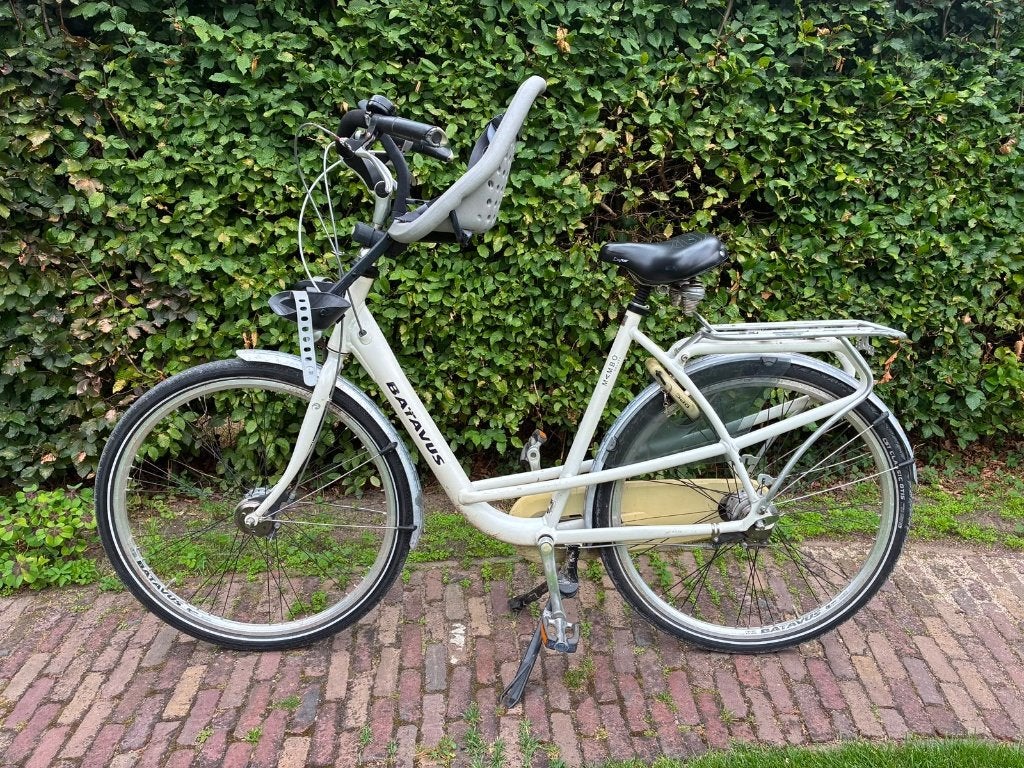 Batavus Mambo DeLuxe met Yepp zitje, Fietsen en Brommers, Fietsen | Dames | Moederfietsen, Ophalen, Gebruikt, Batavus, 56 cm of meer