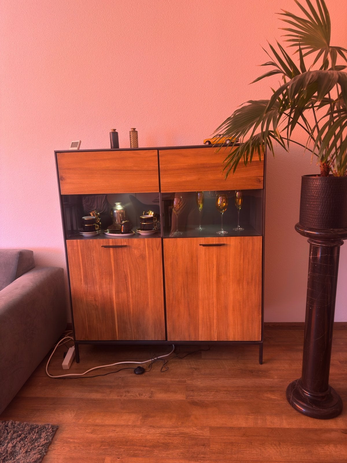 Acaciahouten meubelen van Vegers, Ophalen, Gebruikt, 100 tot 150 cm, 25 tot 50 cm