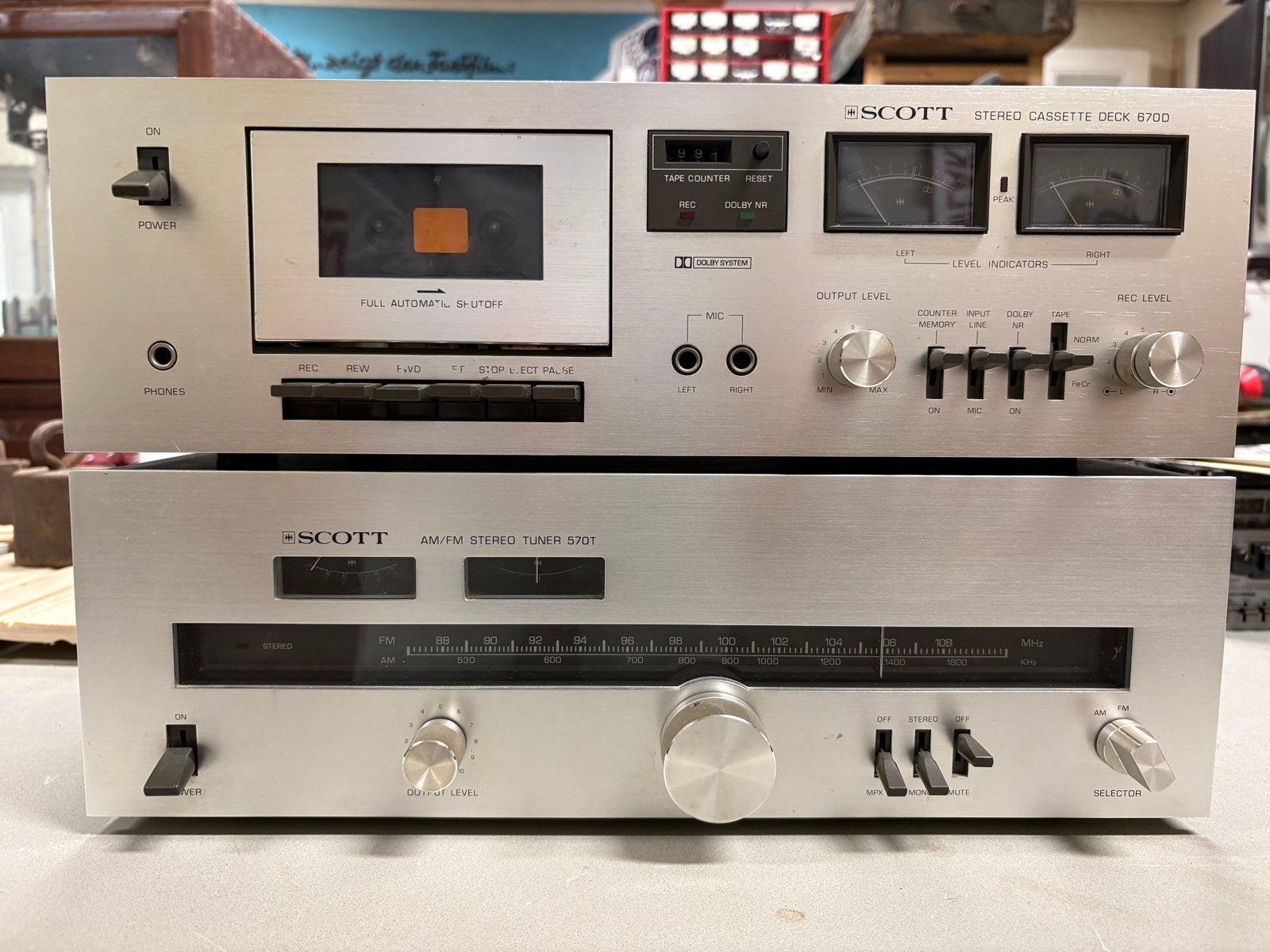 Scott stereo casettedeck + tuner, Ophalen of Verzenden