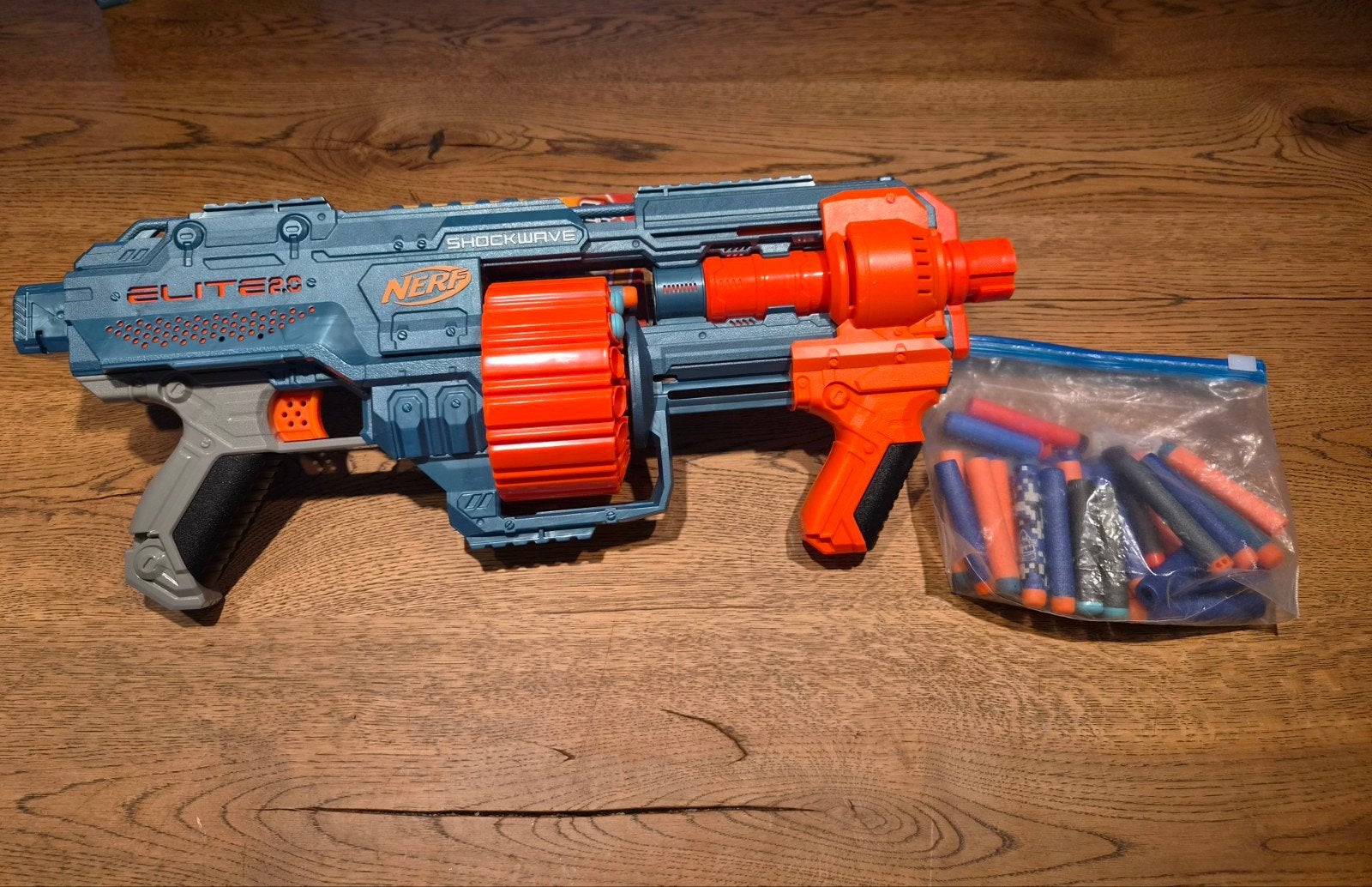 Nerf Elite 2.0 Shockwave RD-15 Blaster met pijltjes, Ophalen, Gebruikt