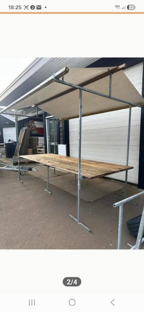 Professionele marktkraam met zeil - ophalen, Ophalen of Verzenden