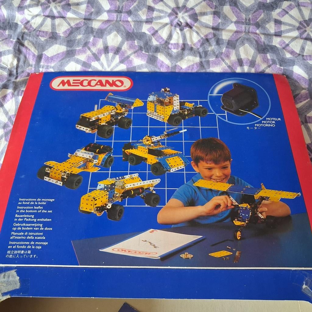 Meccano Constructie Speelgoed Set met Motor, Ophalen, Gebruikt, Bouwen