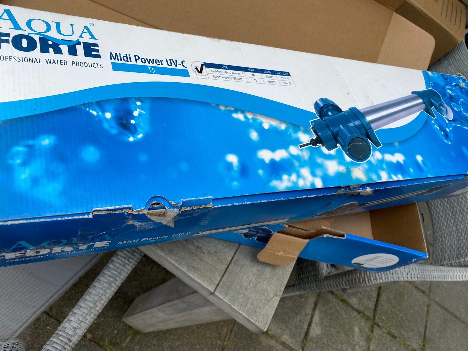 Aquaforte Power UVC midi T5 40watt, Ophalen of Verzenden, Nieuw, Vijverfilter