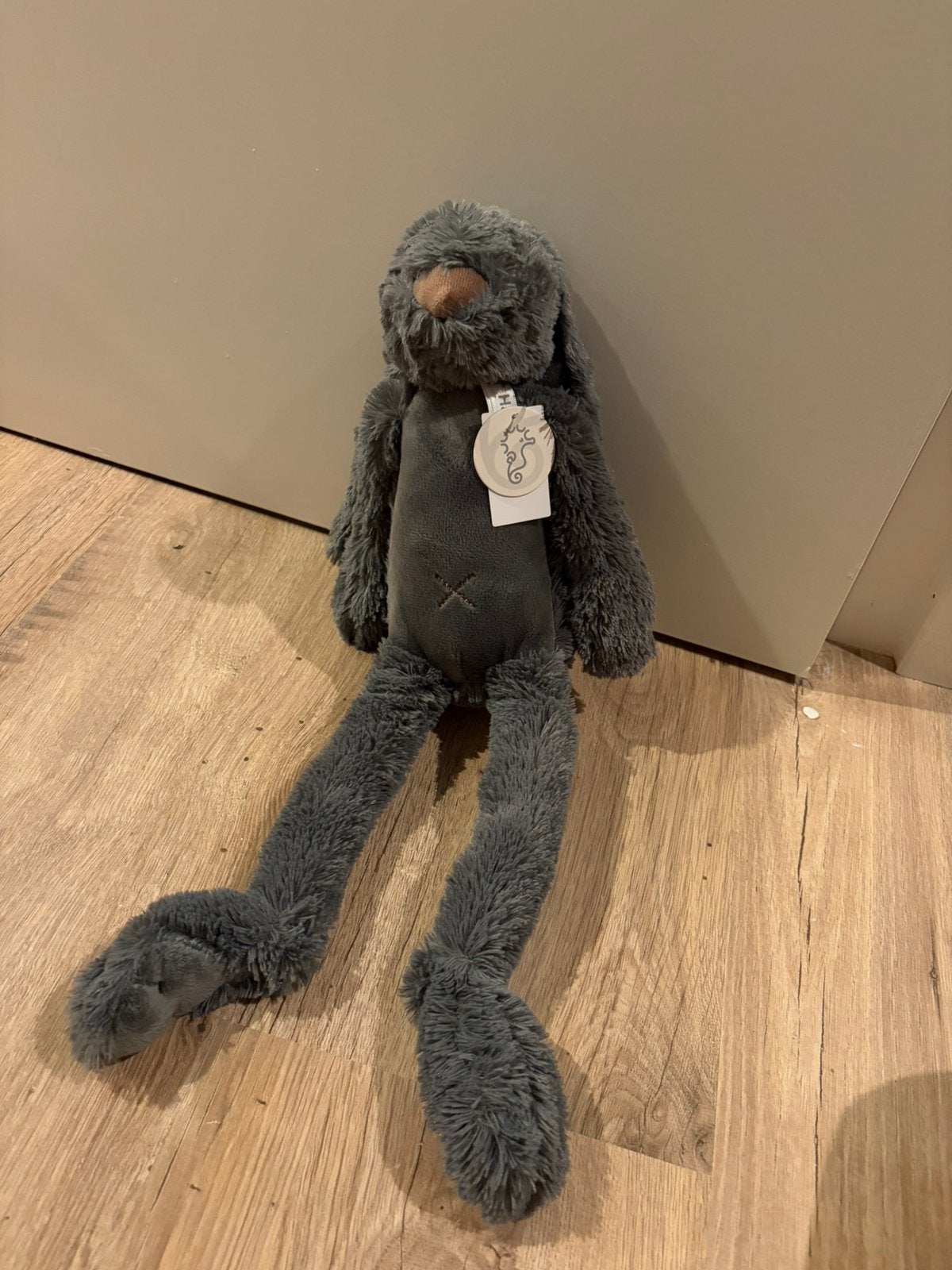 Happy Horse Knuffel Rabbit Richie Deep Grey 38 cm, Happy Horse, Grijs, Ophalen of Verzenden, Middelgroot (20 tot 80 cm)