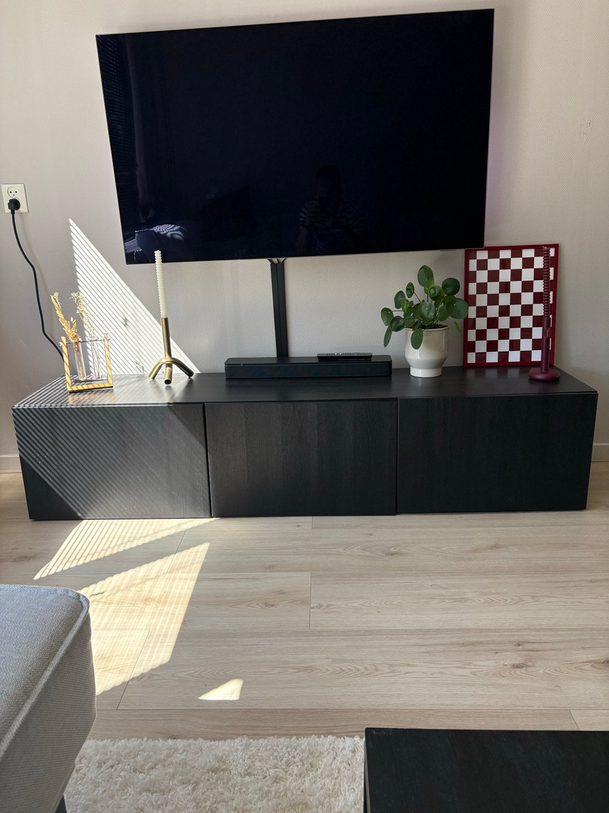 IKEA Besta TV-meubel met opbergruimte, Ophalen, Gebruikt, 150 tot 200 cm, Minder dan 100 cm