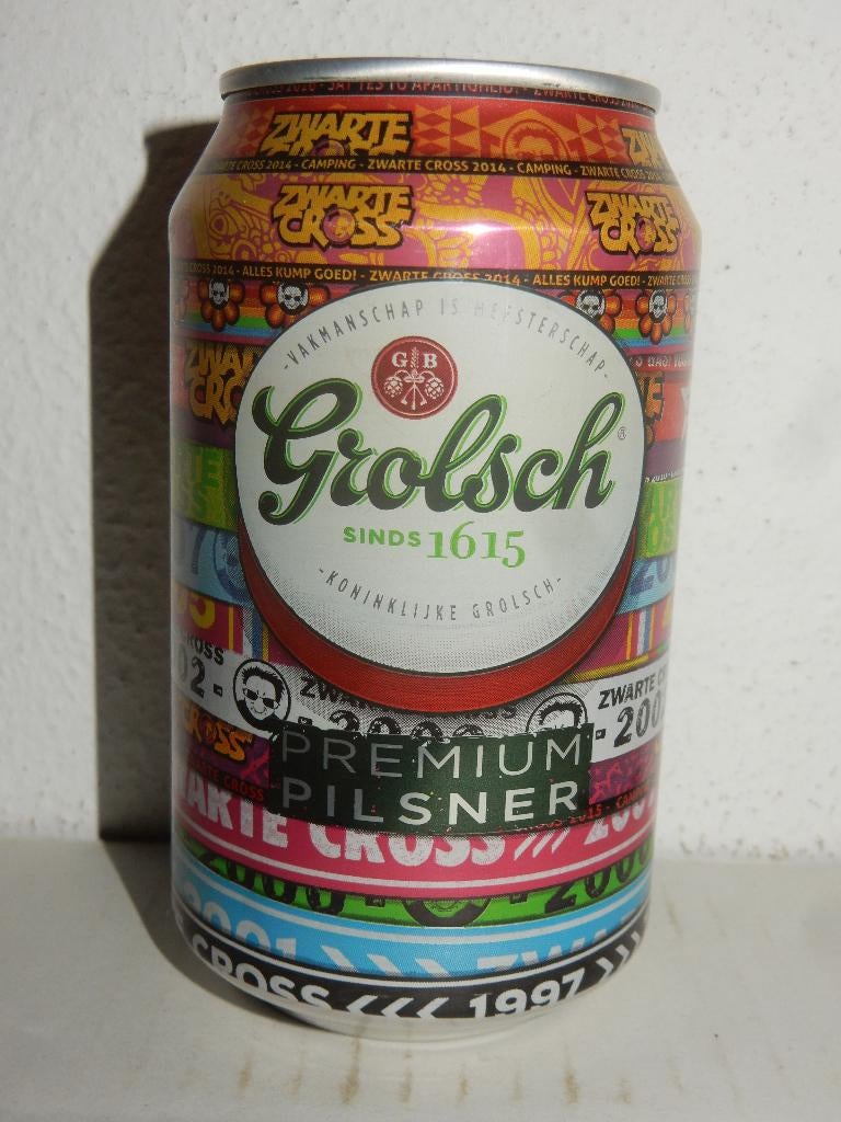 2016 ZWARTE CROSS GROLSCH Bier Blikje (leeg), Verzamelen, Biermerken, Ophalen of Verzenden, Overige typen, Grolsch