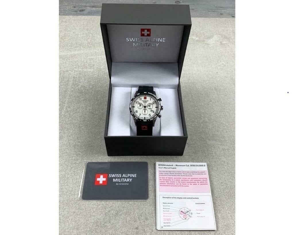 Swiss Alpine Military Quarts chronograph horloge - Nieuw, Ophalen of Verzenden, Nieuw, Overige merken