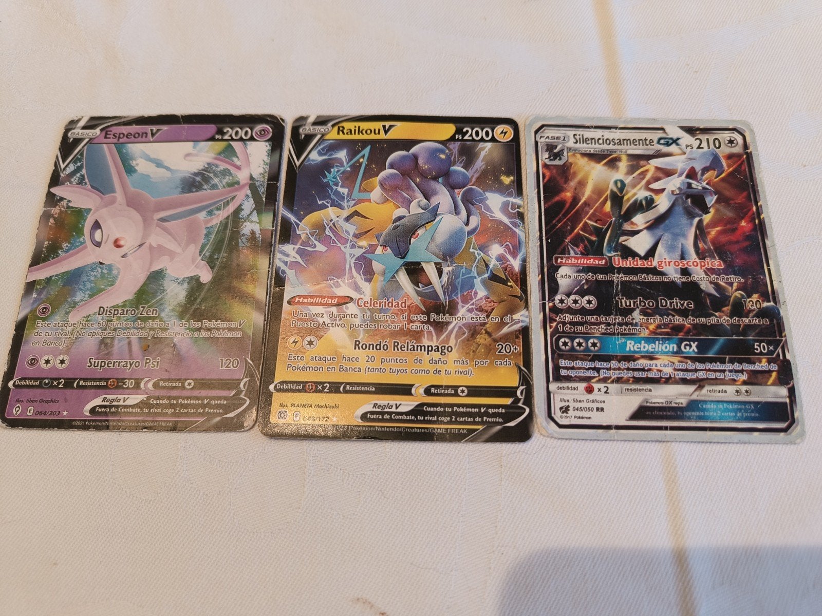 beschadigde Pokémon kaarten, Ophalen of Verzenden, Gebruikt, Meerdere kaarten