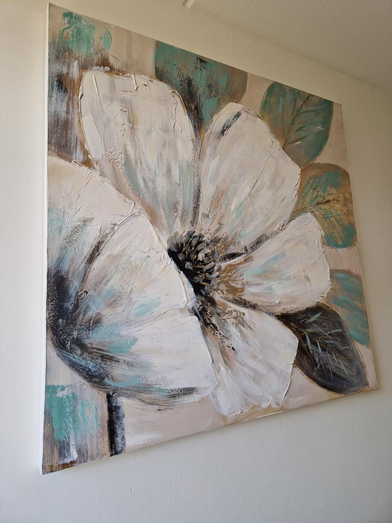 Bloem schilderij 1x1m, Ophalen