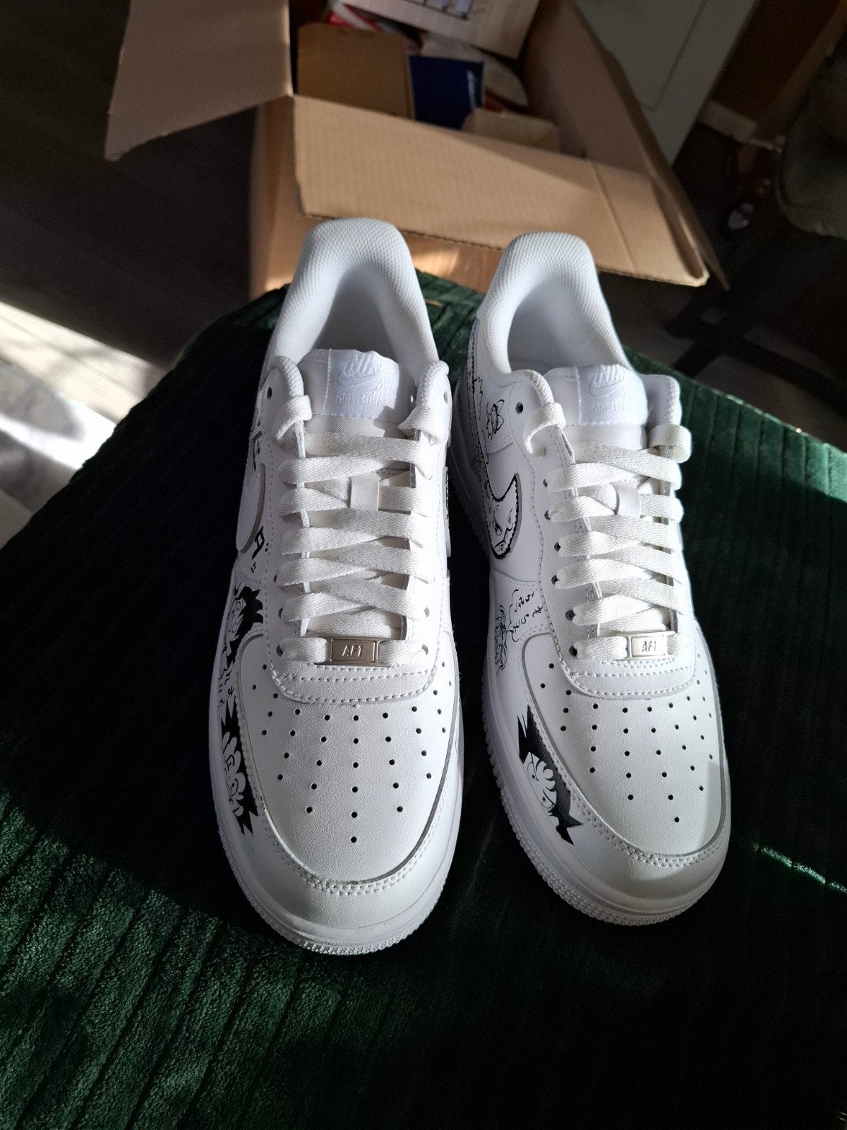 Nike Air Force 1 Custom Anime Sneakers, Ophalen of Verzenden, Nieuw, Wit, Sneakers of Gympen