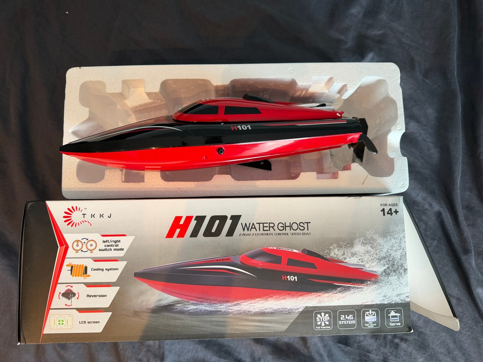 TKKJ H101 Water Ghost RC Speedboot, Ophalen, Zo goed als nieuw