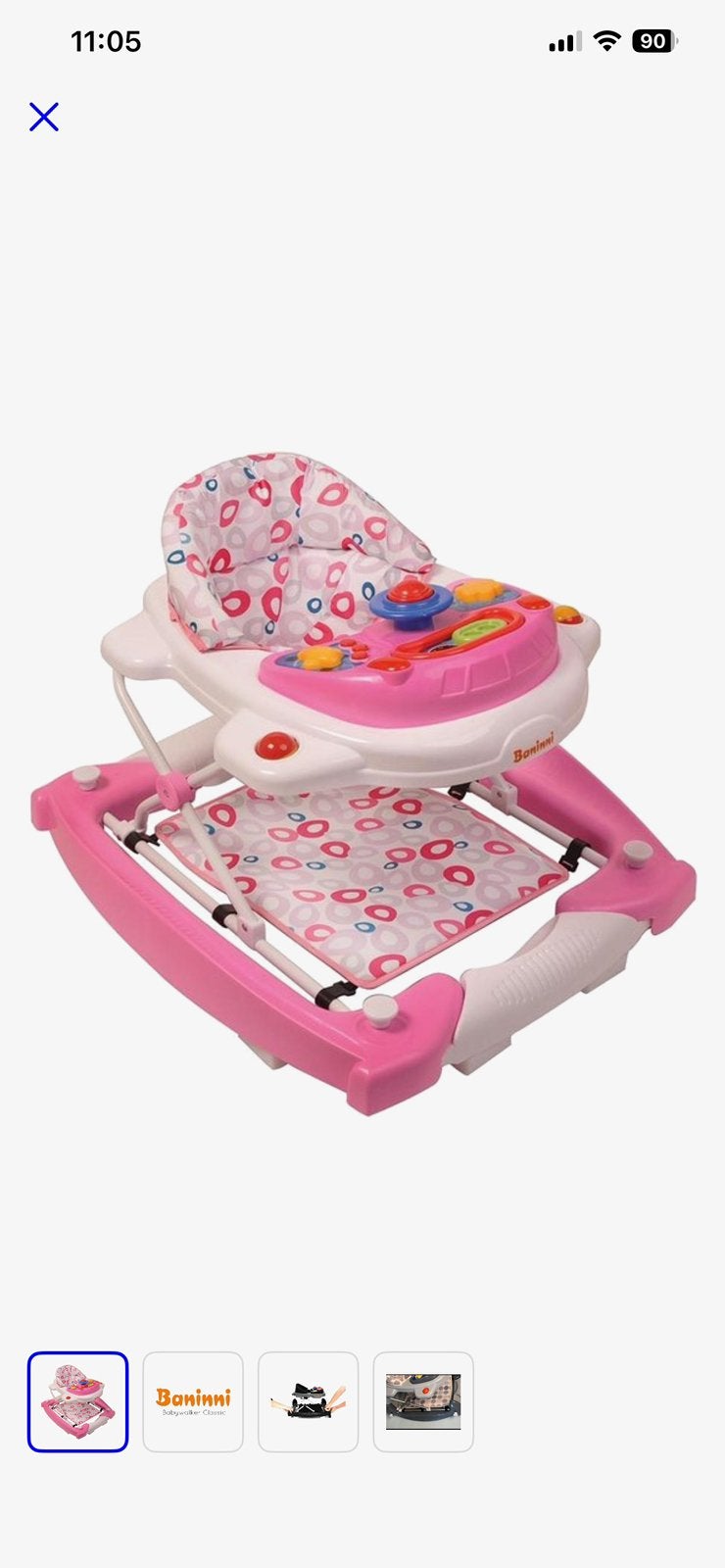 Baby walker, Ophalen, Zo goed als nieuw
