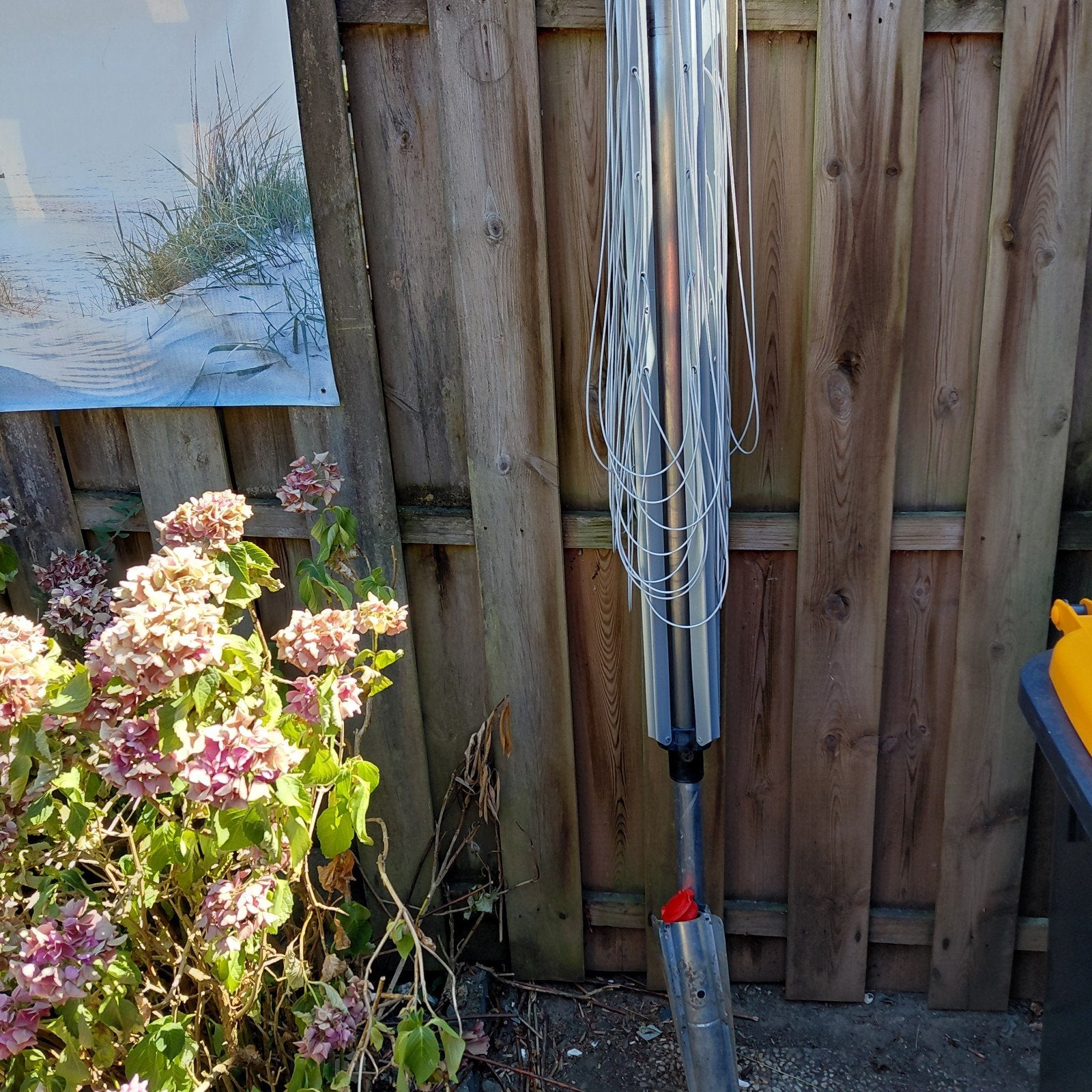 Droogmolen met grondanker, Ophalen, Gebruikt, Droogmolen
