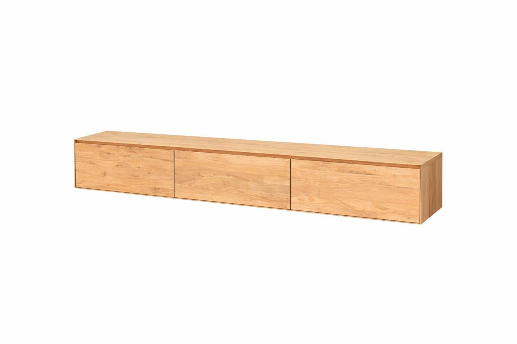 Eiken Tv-meubel - meerdere afmetingen - zwevende tv kasten, Huis en Inrichting, Kasten | Televisiemeubels, 100 tot 150 cm, Eikenhout