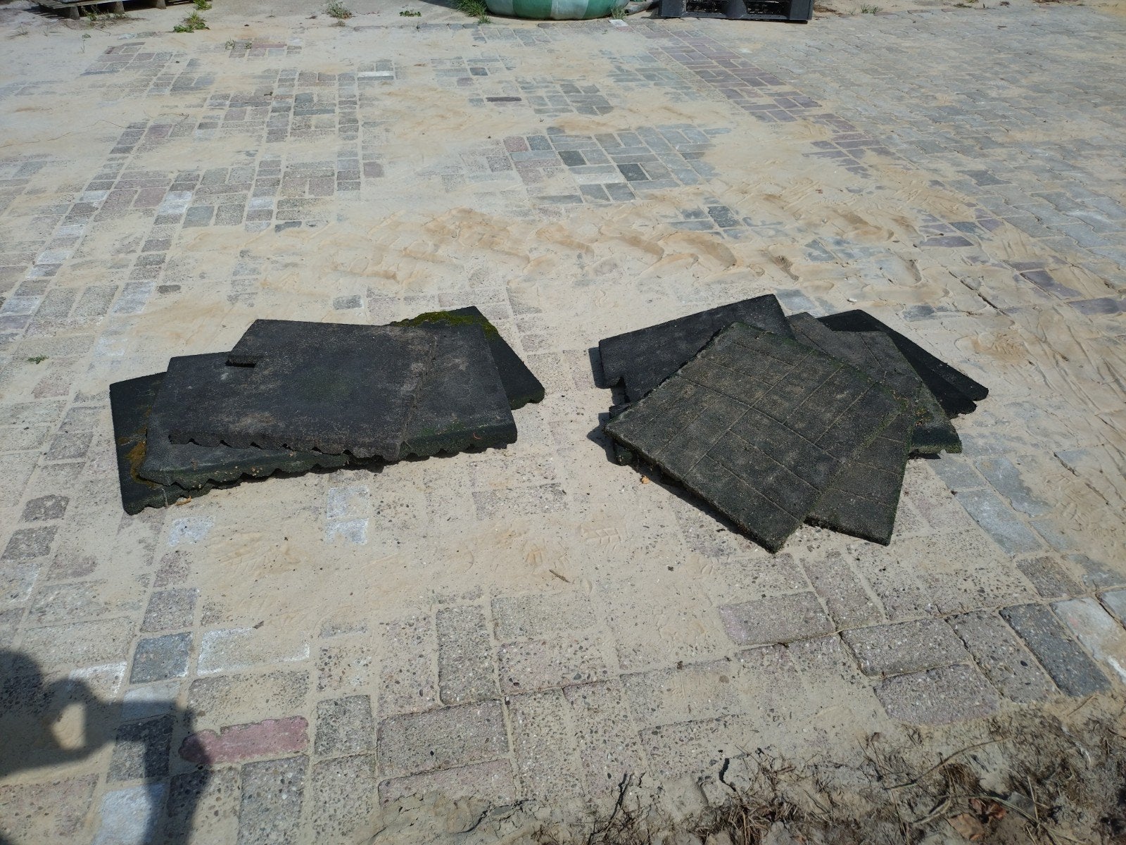 Rubber valtegels voor buiten, Ophalen, Gebruikt, Rubber, Minder dan 5 m²