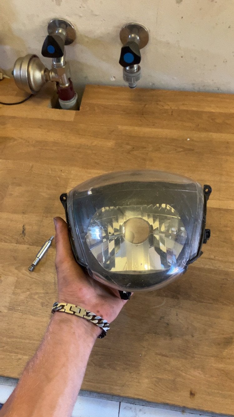 Zip tellerglas, Ophalen, Zo goed als nieuw, Koplamp, Piaggio