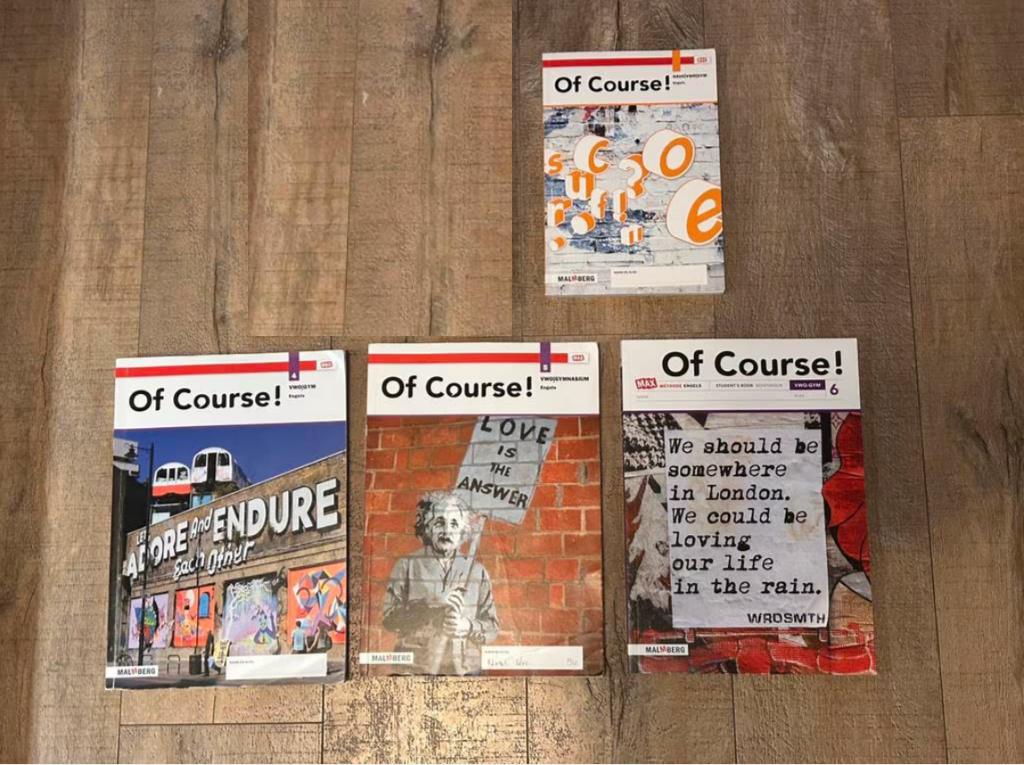 Engelse schoolboeken voor VWO GYM 3 t/m 6 + Of Course, Gelezen, VWO, Engels, Malmberg