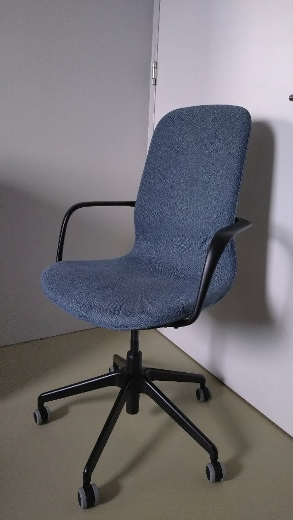 Ikea Langfjall bureaustoel blauw, Huis en Inrichting, Ophalen, Zo goed als nieuw, Blauw, Bureaustoel