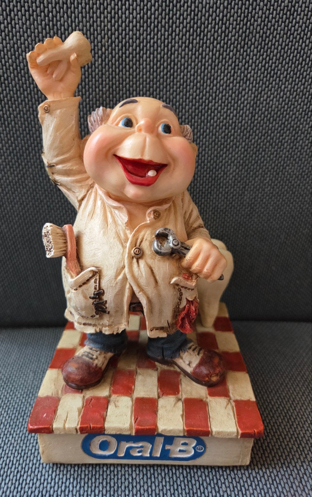 efteling laaf Oral-B tandarts beeldje - Uniek decoratiestuk, Ophalen of Verzenden, Zo goed als nieuw, Beeldje of Poppetje