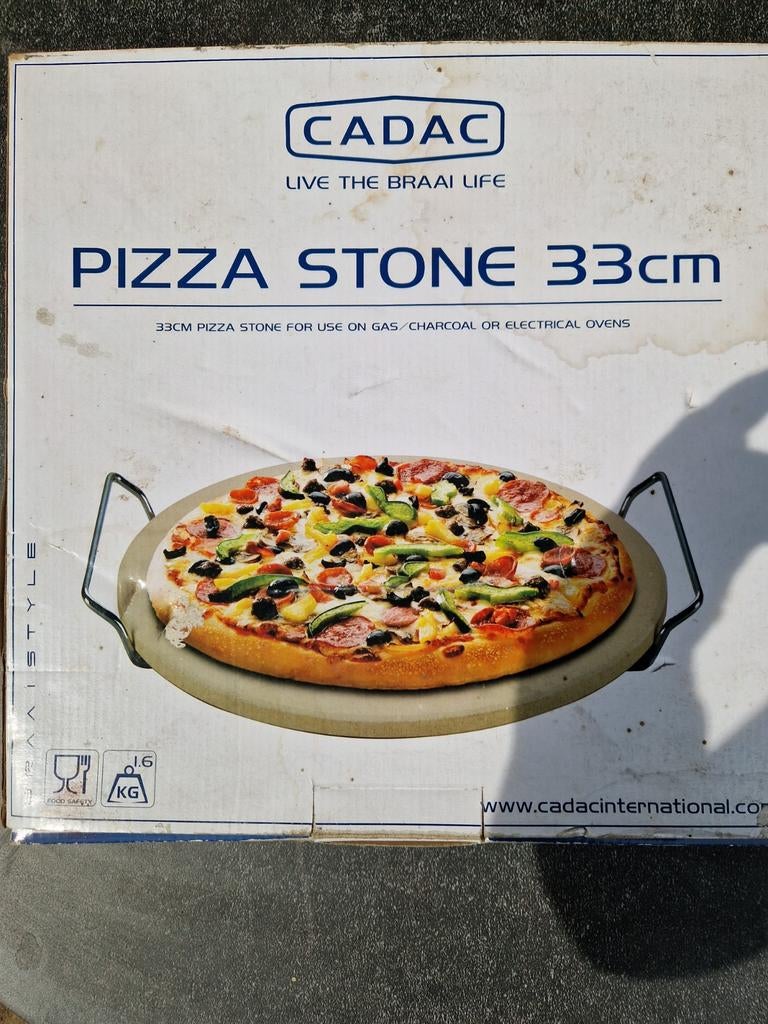 Cadac Pizzasteen 33cm voor Gas, Houtskool of Elektrisch, Tuin en Terras, Ophalen, Nieuw, Cadac