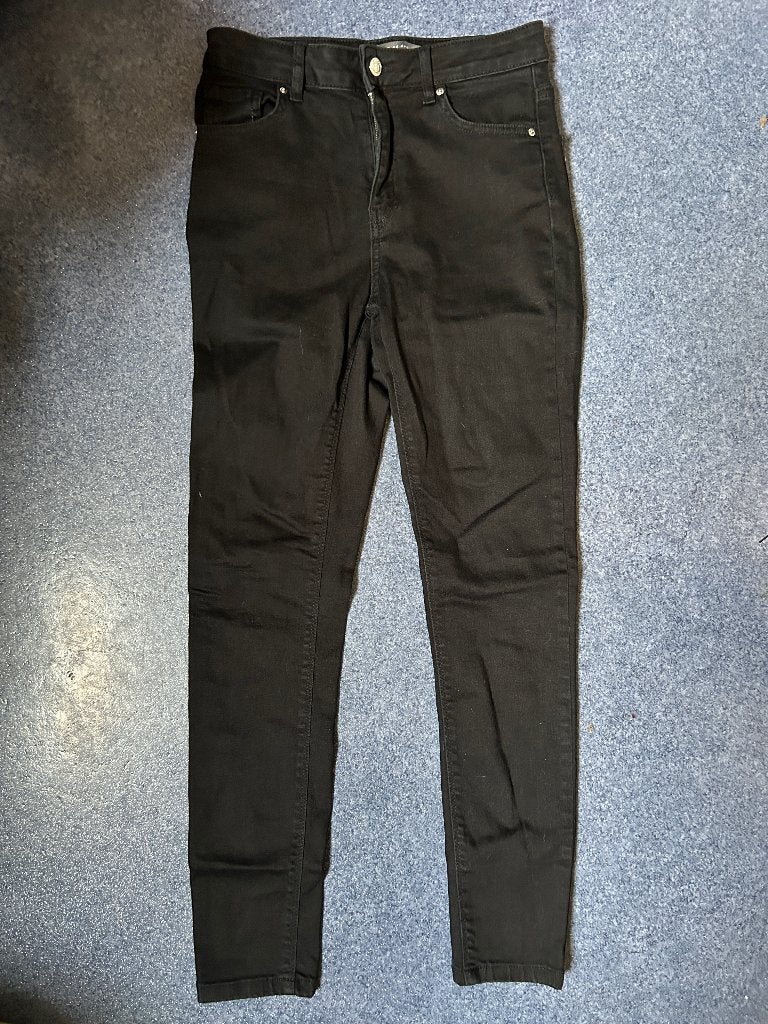 Zwarte broek skinny en stretch mt 40 z.g.a.n., Maat 38/40 (M), Primark, Zwart, Ophalen of Verzenden