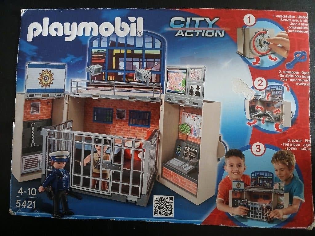 Playmobil 5421 Speelbox Politiestation, Ophalen, Complete set, Overige typen, Zo goed als nieuw