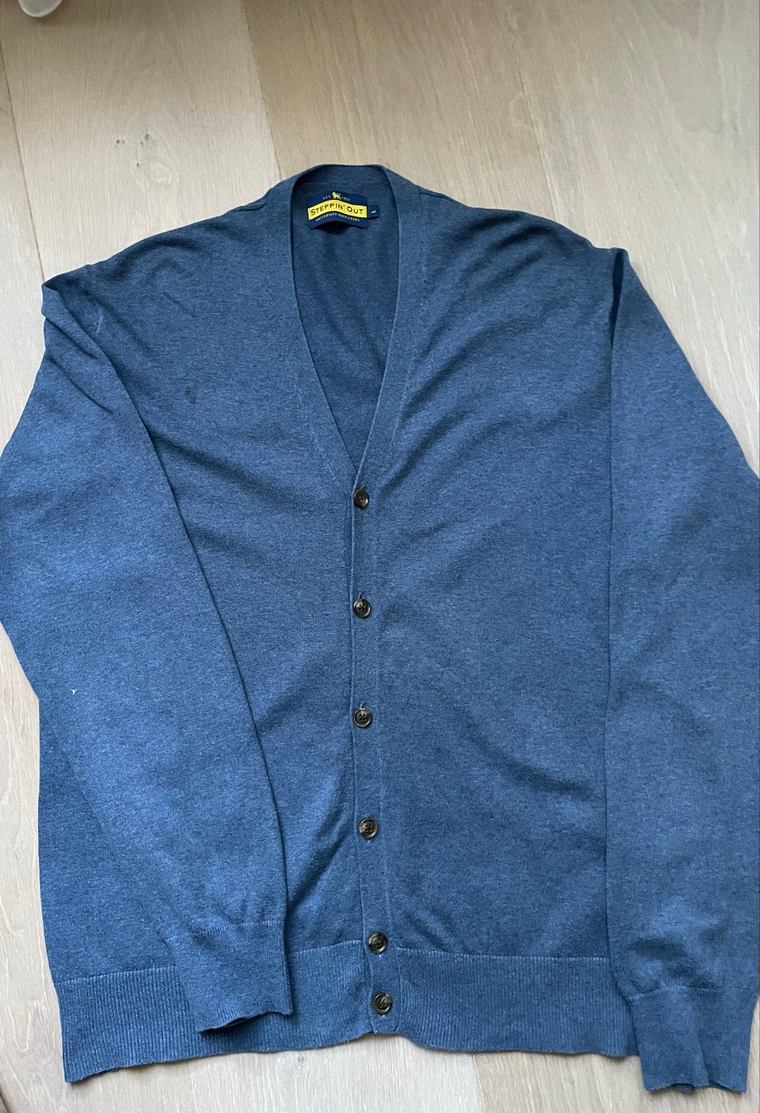 Steppin' Out Heren Vest Maat L - Blauw, Ophalen of Verzenden, Zo goed als nieuw, Maat 52/54 (L), Blauw