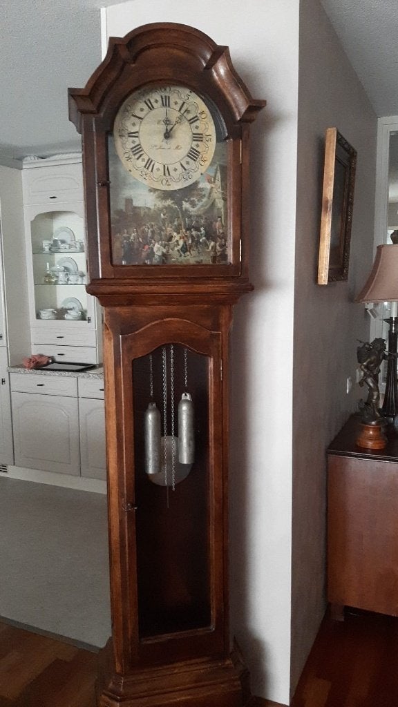 Mooie vintage staande klok van E. Foulon, St. Jean de Mol, Ophalen