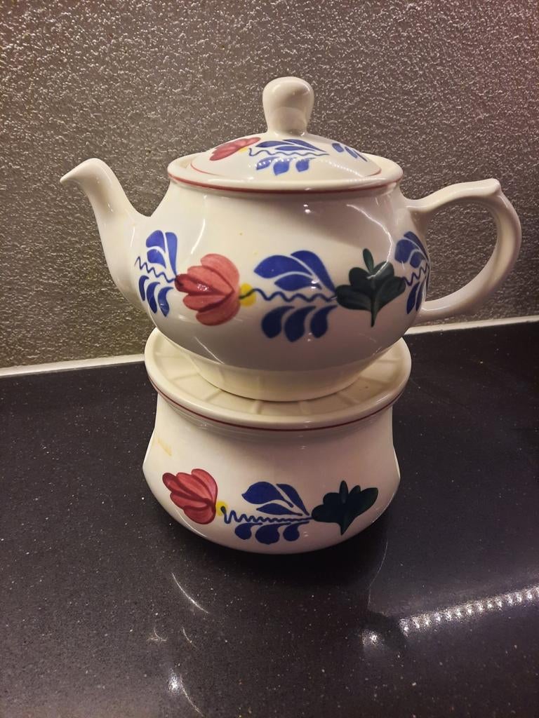 Theepot boerenbont, Ophalen of Verzenden