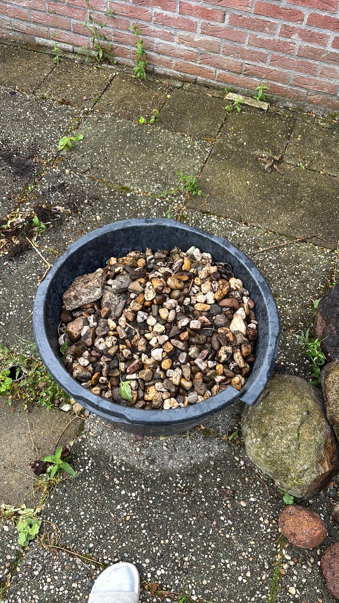 (Gratis) kiezelstenen, Tuin en Terras, Grind, Keien en Split, Ophalen, Gebruikt