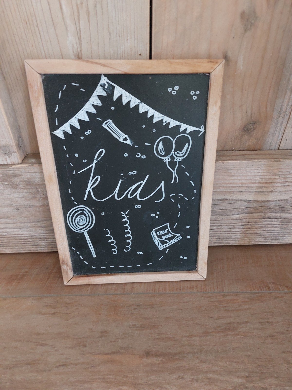 Houten krijtbordje, Kinderen en Baby's, Ophalen of Verzenden