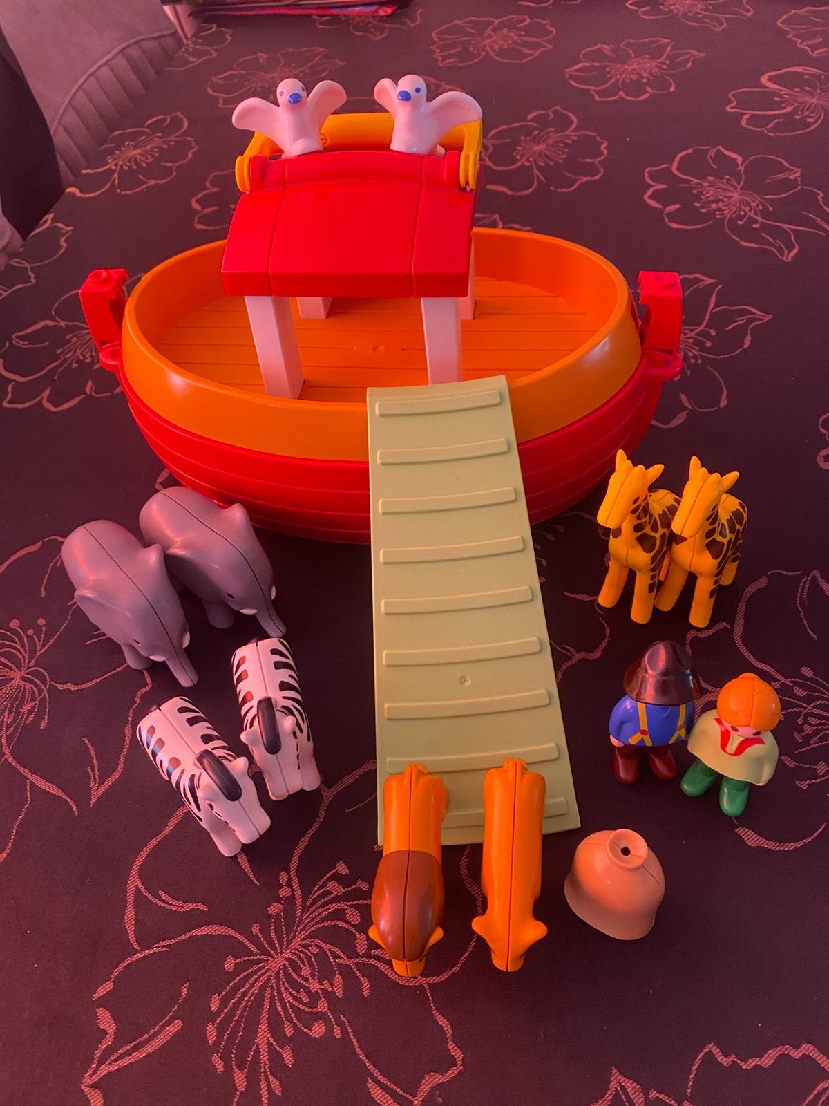 Playmobil 1-2-3  ark van noach, Kinderen en Baby's, Ophalen, Zo goed als nieuw, Duplo