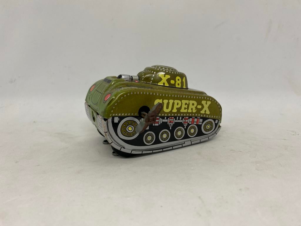 Vintage Blikken Speelgoed Tank Hero Japan Super-X / X-81, Ophalen of Verzenden