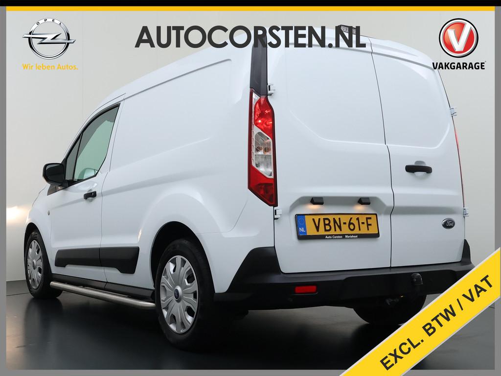 Ford Transit Connect 1.5TDCI 100PK Trekhaak Kast Cruise Airc, Voorwielaandrijving, Gebruikt, 4 cilinders, Wit