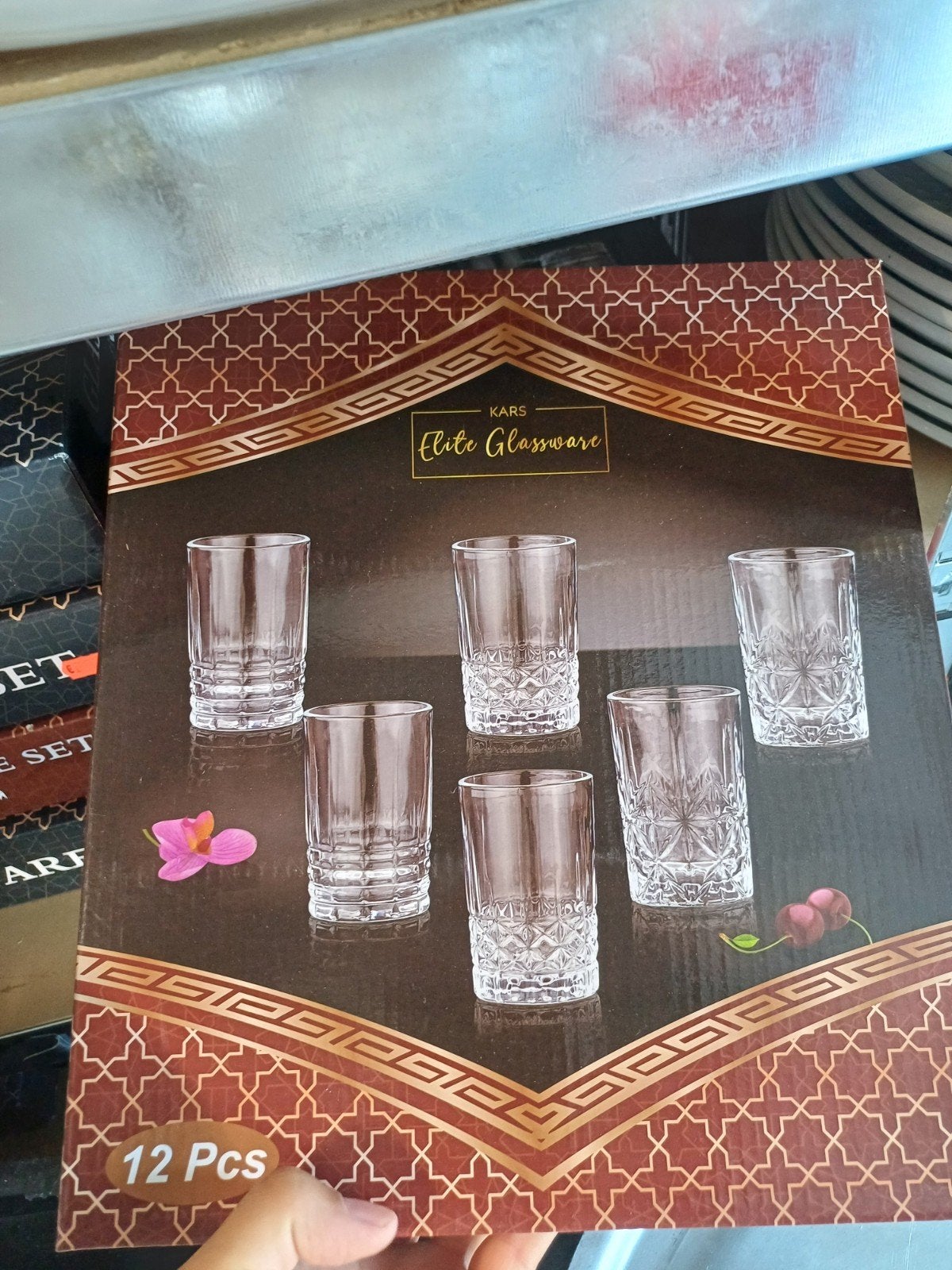 300 Marokkaanse theeglazen of toetjes - Kars Elite Glas, Ophalen, Zo goed als nieuw