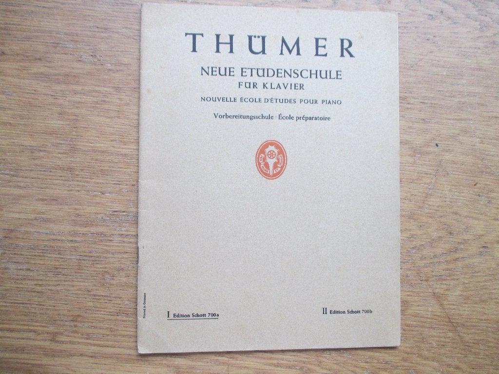 Thümer - neue etüdenschule -piano etuden school, Muziek en Instrumenten, Gebruikt, Klassiek, Ophalen of Verzenden, Artiest of Componist