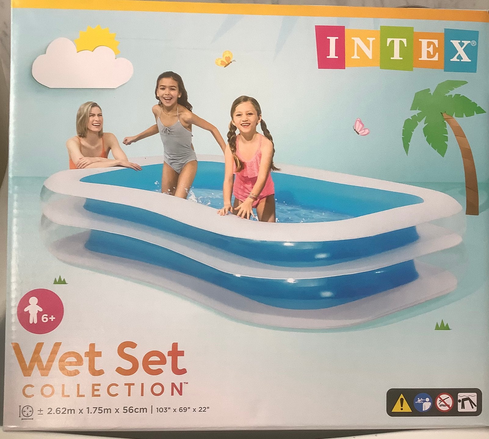 Wet set intex 262-175-56 cm, Ophalen, Minder dan 80 cm, Minder dan 200 cm, 200 tot 400 cm