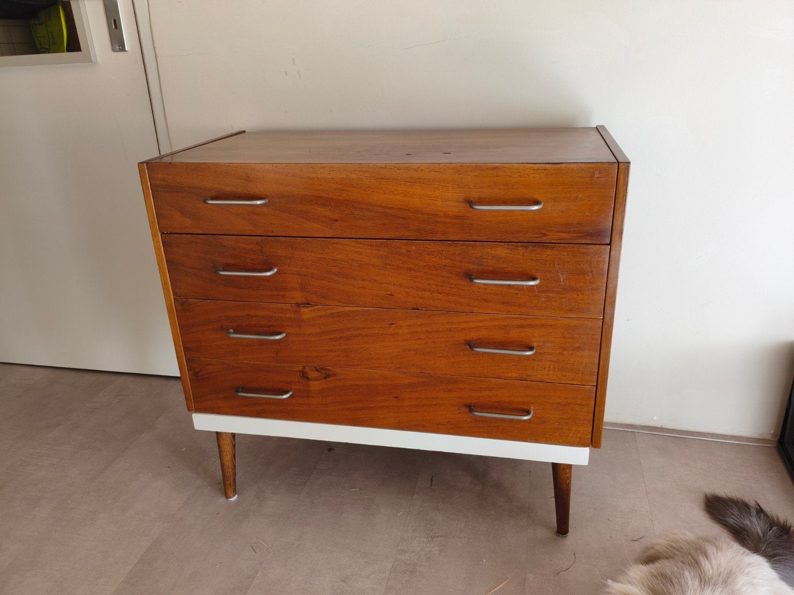 Vintage jaren '60 kaptafel / toilettafel met spiegel, Ophalen