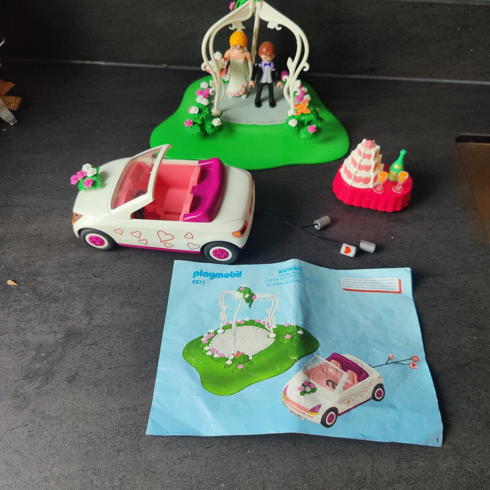 Playmobil Bruiloft Set - Auto, Bruidspaar, Decoratie, Ophalen of Verzenden