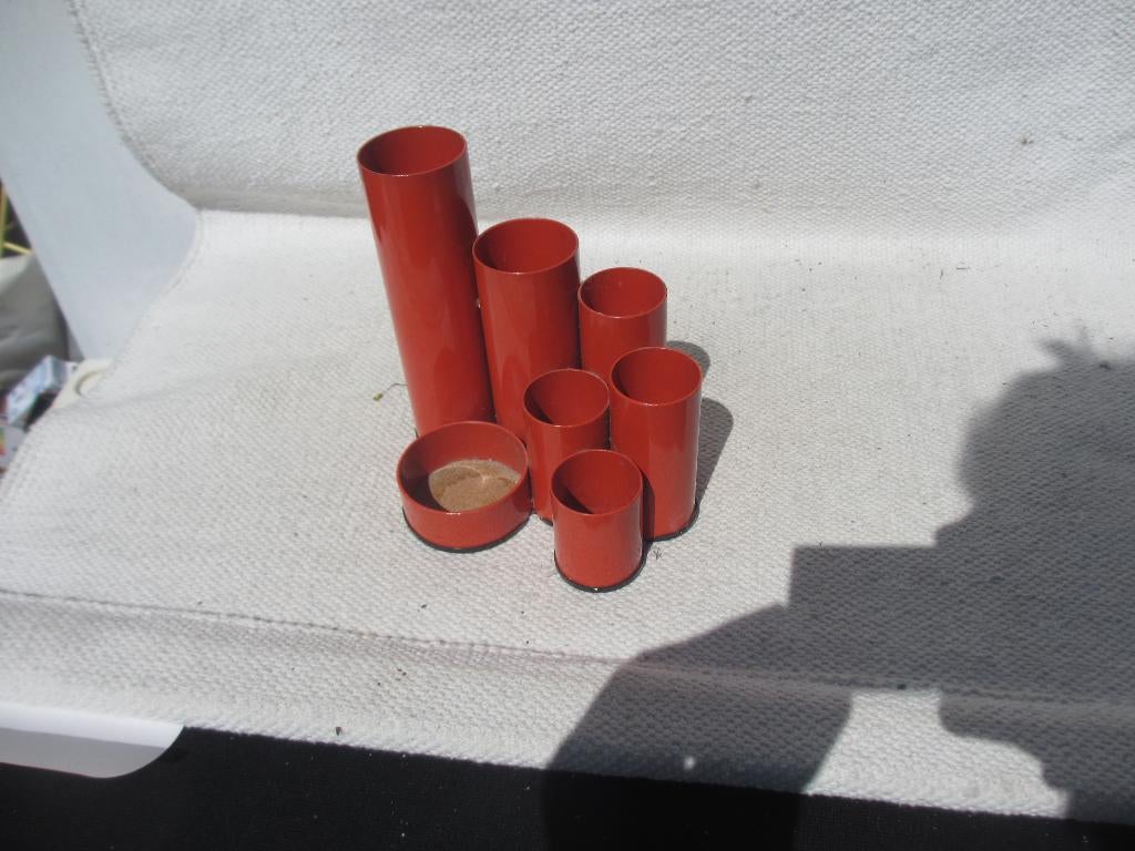 Retro vintage stalen DEYHLE pennenbak / desk organizer, Ophalen of Verzenden