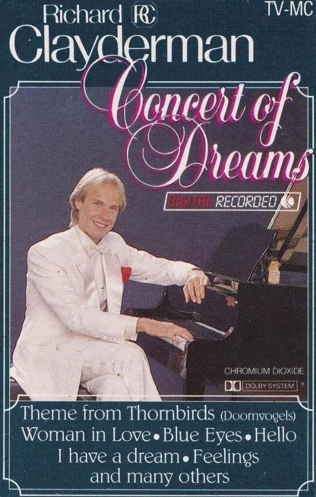 Cassettebandje Richard Clayderman – Concert Of Dreams, Ophalen of Verzenden, Zo goed als nieuw, Pop, 1 bandje