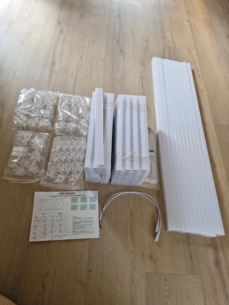 Nieuw LED Hexagon Verlichtingssysteem 720W, Huis en Inrichting, Ophalen of Verzenden, Nieuw, Modern, Industrieel
