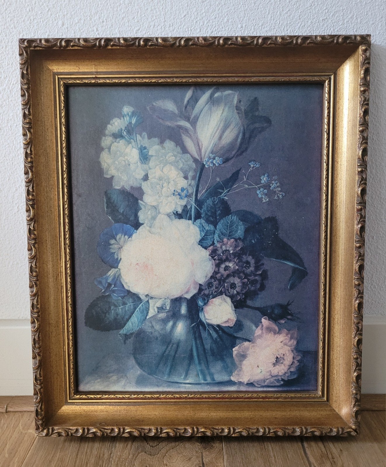 Schilderijlijst met afbeelding zichtmaat 24,5 x 30,5 cm., Bloemen, Bijzondere lijst, Ophalen of Verzenden, Klassiek