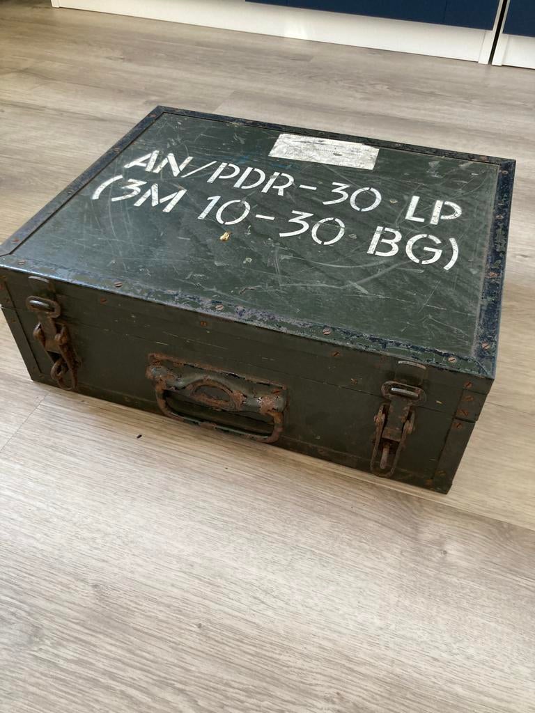 Vintage Leger Koffer AN/PDR-30 LP (3M 10-30 BG), Ophalen, Overige soorten, Overige gebieden, Kist of Geocache