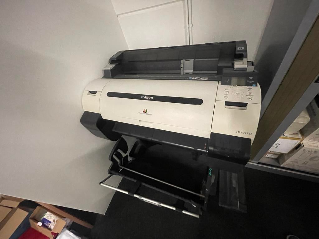 Canon imagePROGRAF iPF670 grootformaat printer, Computers en Software, Printers, Zo goed als nieuw, Printer, Inkjetprinter, Kleur printen