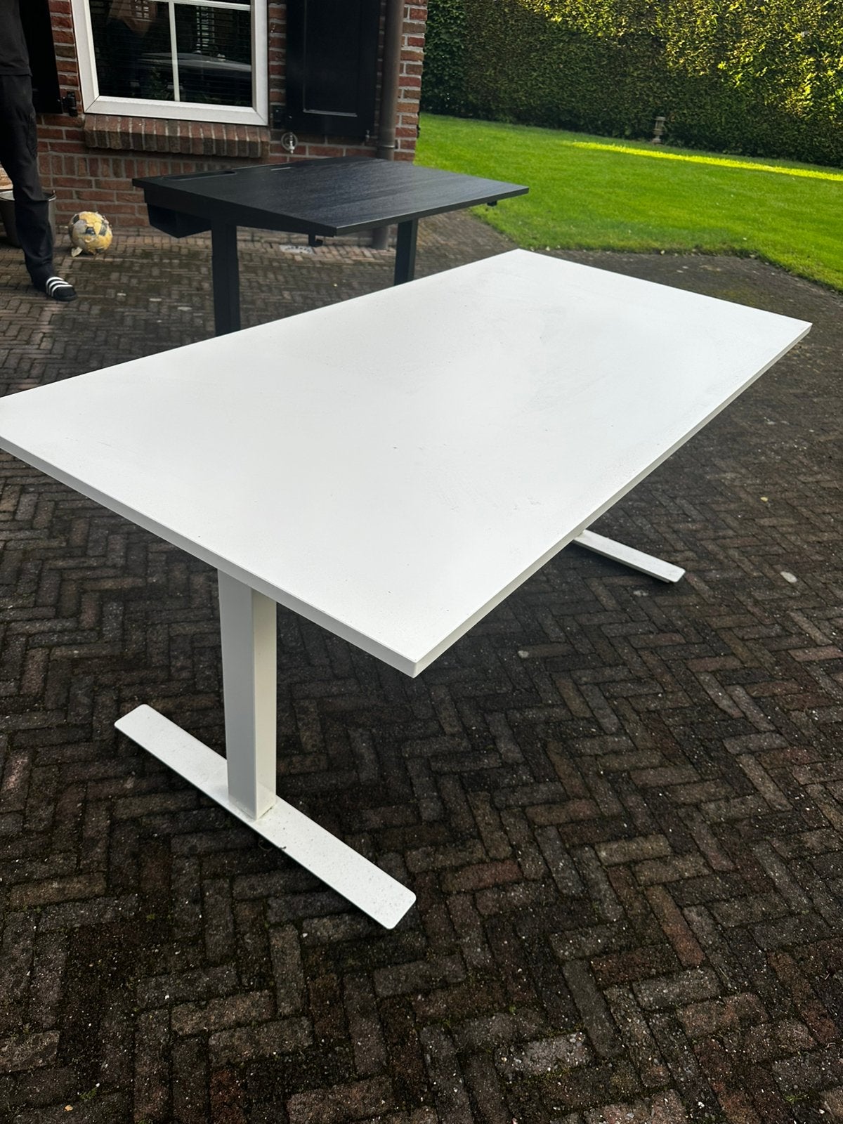 Bureau 160x80 Ikea, Huis en Inrichting, Bureaus, Ophalen, 160 cm, In hoogte verstelbaar, Zo goed als nieuw