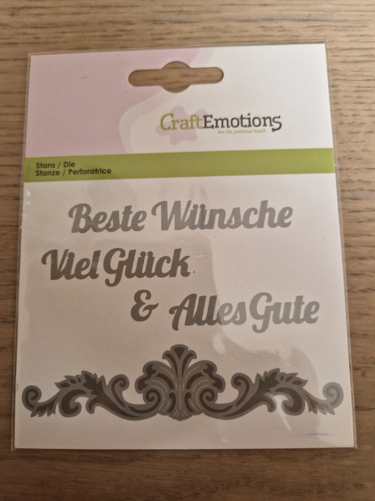 CraftEmotions Snijmal Duitse Tekst - Nieuw, Ophalen of Verzenden, Nieuw